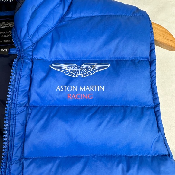 Hackett London Men's Aston Martin Racing Vest Blue Jacket Size 11/12 HM402102 - Picture 4 of 5